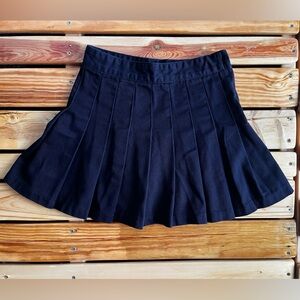Brandy Melville Navy Pleated Skirt Y2K
